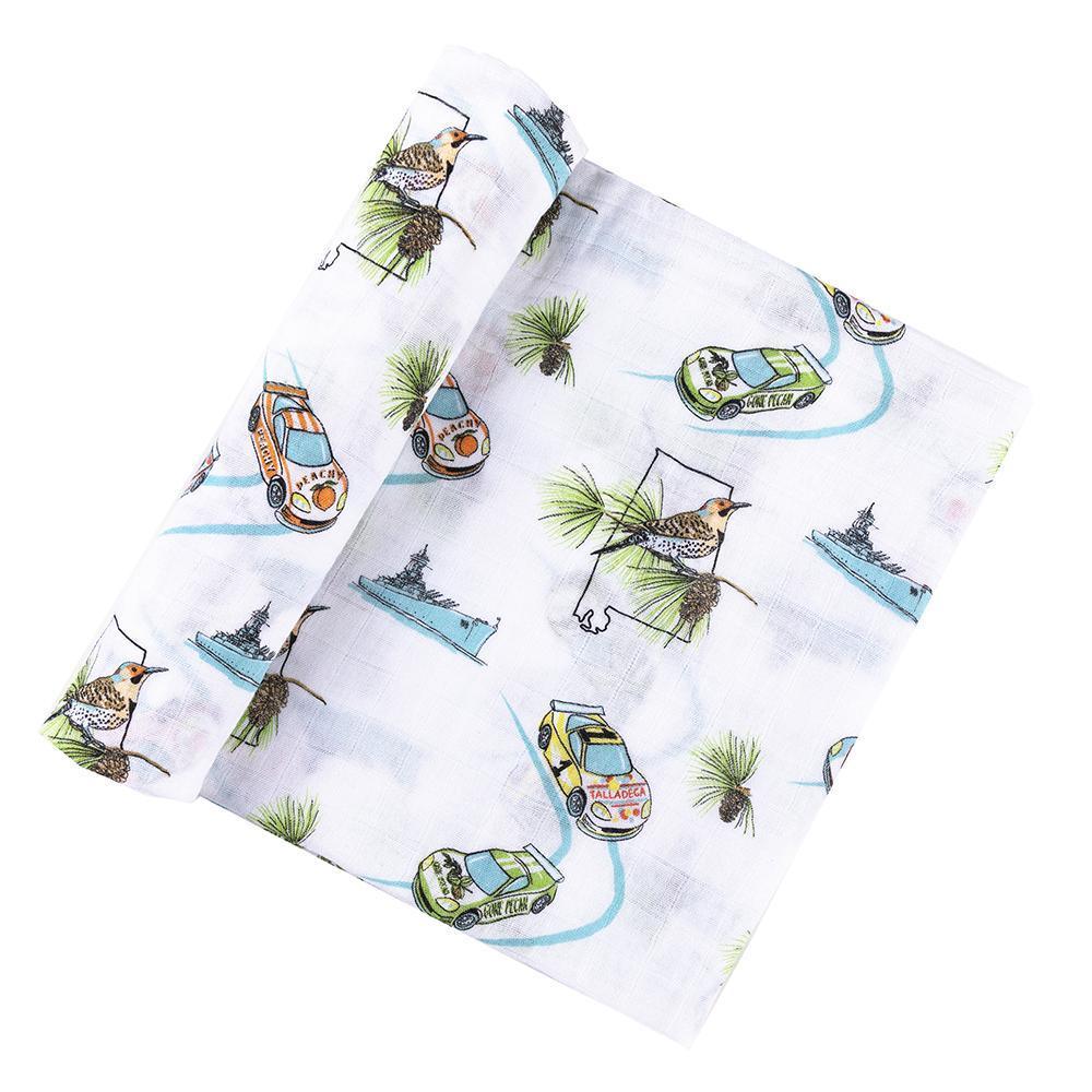 Muslin Swaddle Baby Blanket: Alabama