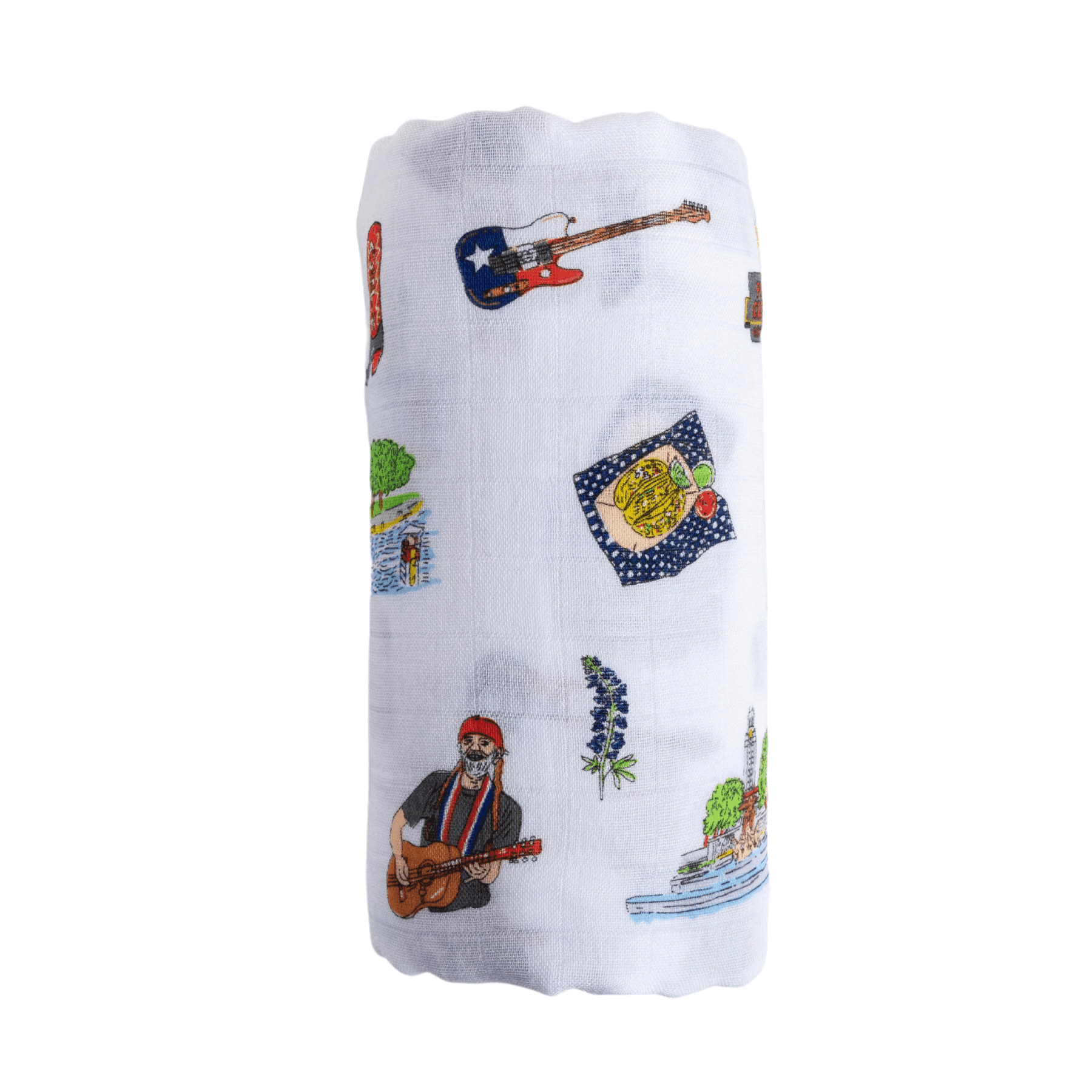 Muslin Swaddle Baby Blanket: Austin
