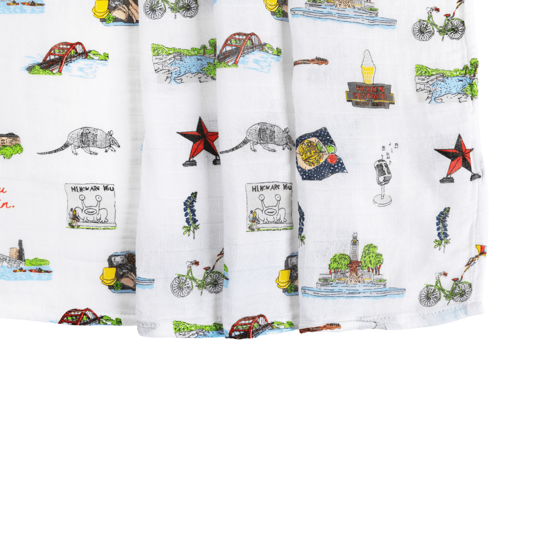 Muslin Swaddle Baby Blanket: Austin