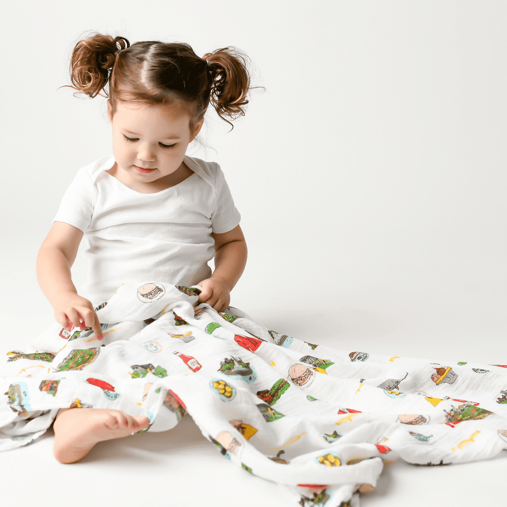 Muslin Swaddle Baby Blanket: Pittsburgh
