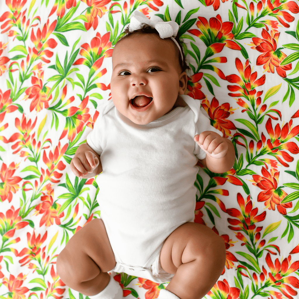 Muslin Swaddle Baby Blanket: Prairie Fire