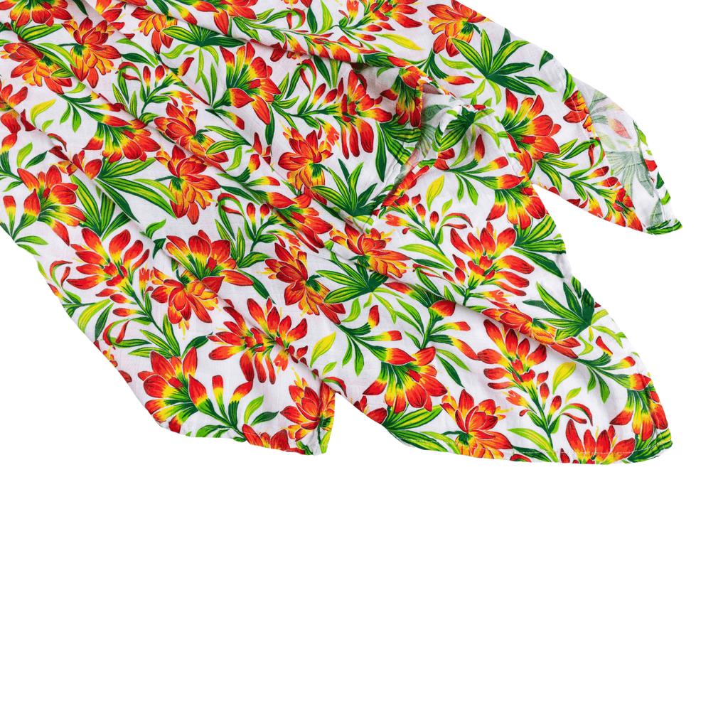 Muslin Swaddle Baby Blanket: Prairie Fire