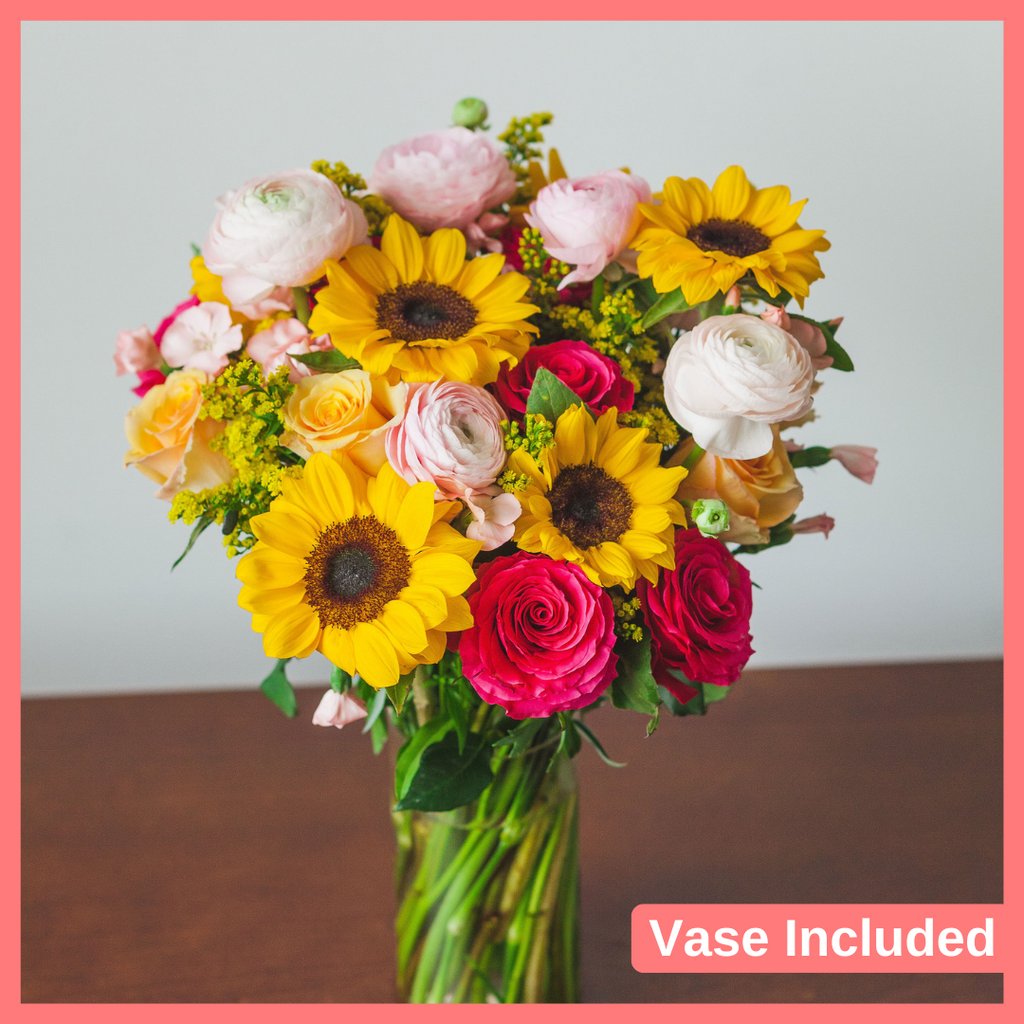 Thankful for You Bouquet With Vase