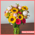 Thankful for You Bouquet With Vase