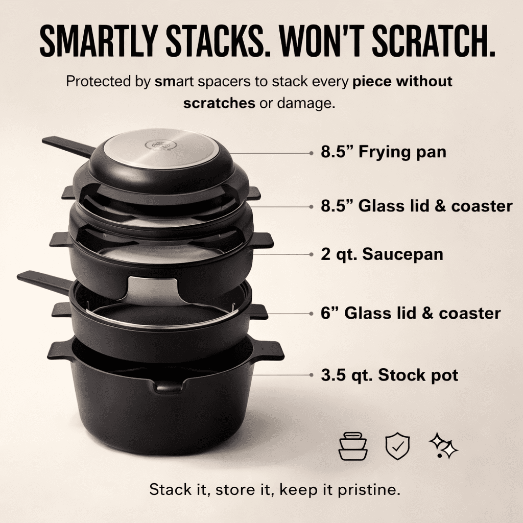 Neat 5 - Piece Nesting Set - Alva Cookware