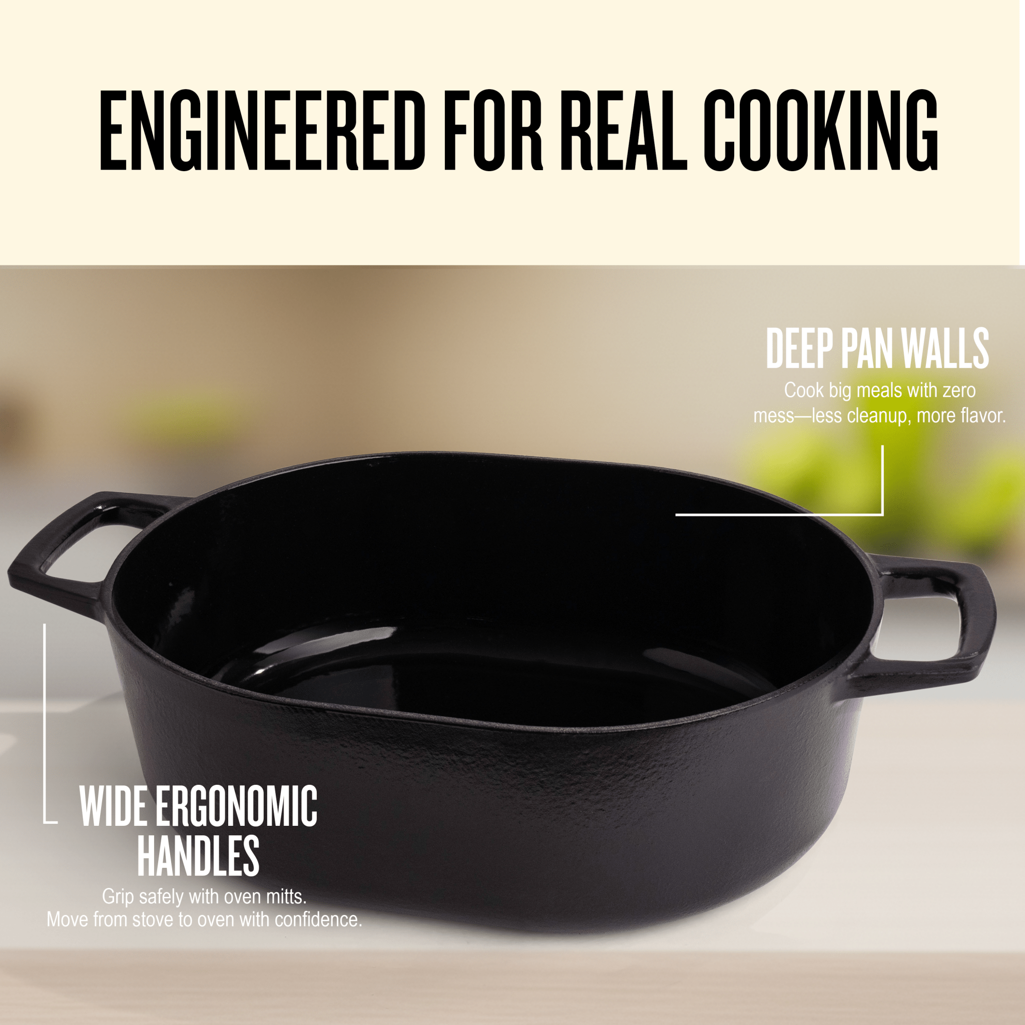 Nori Oval Dutch Oven — 6 QT. - Alva Cookware