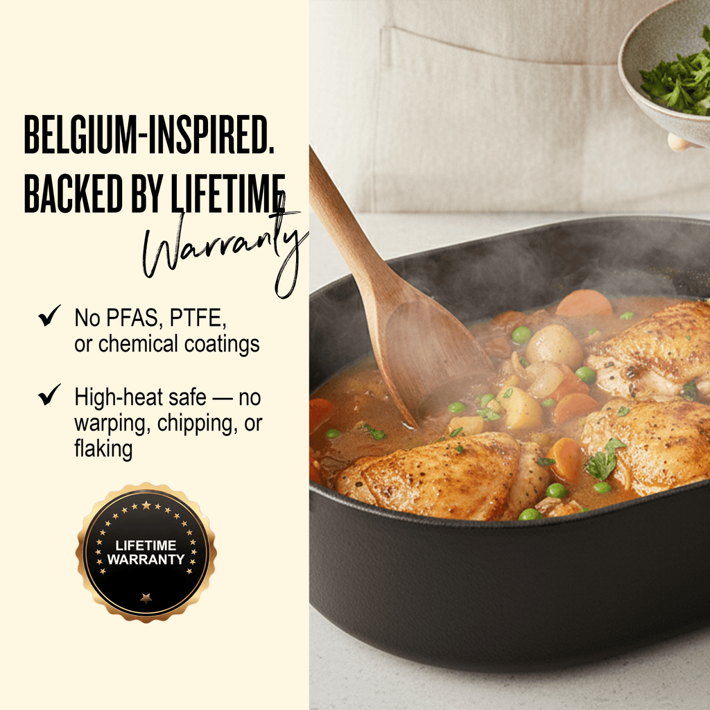 Nori Oval Dutch Oven — 6 QT. - Alva Cookware