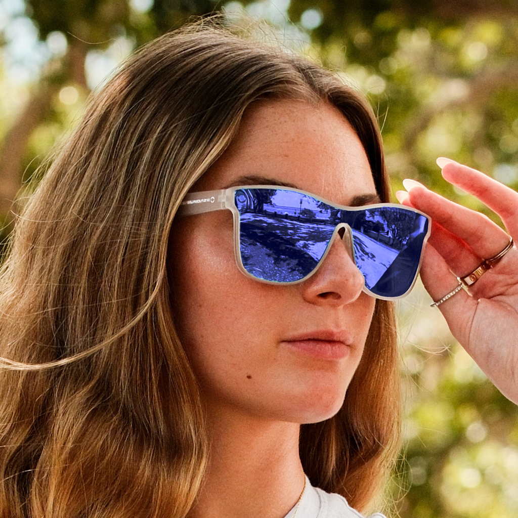 Snowflakes – Blue Shield Sunglasses