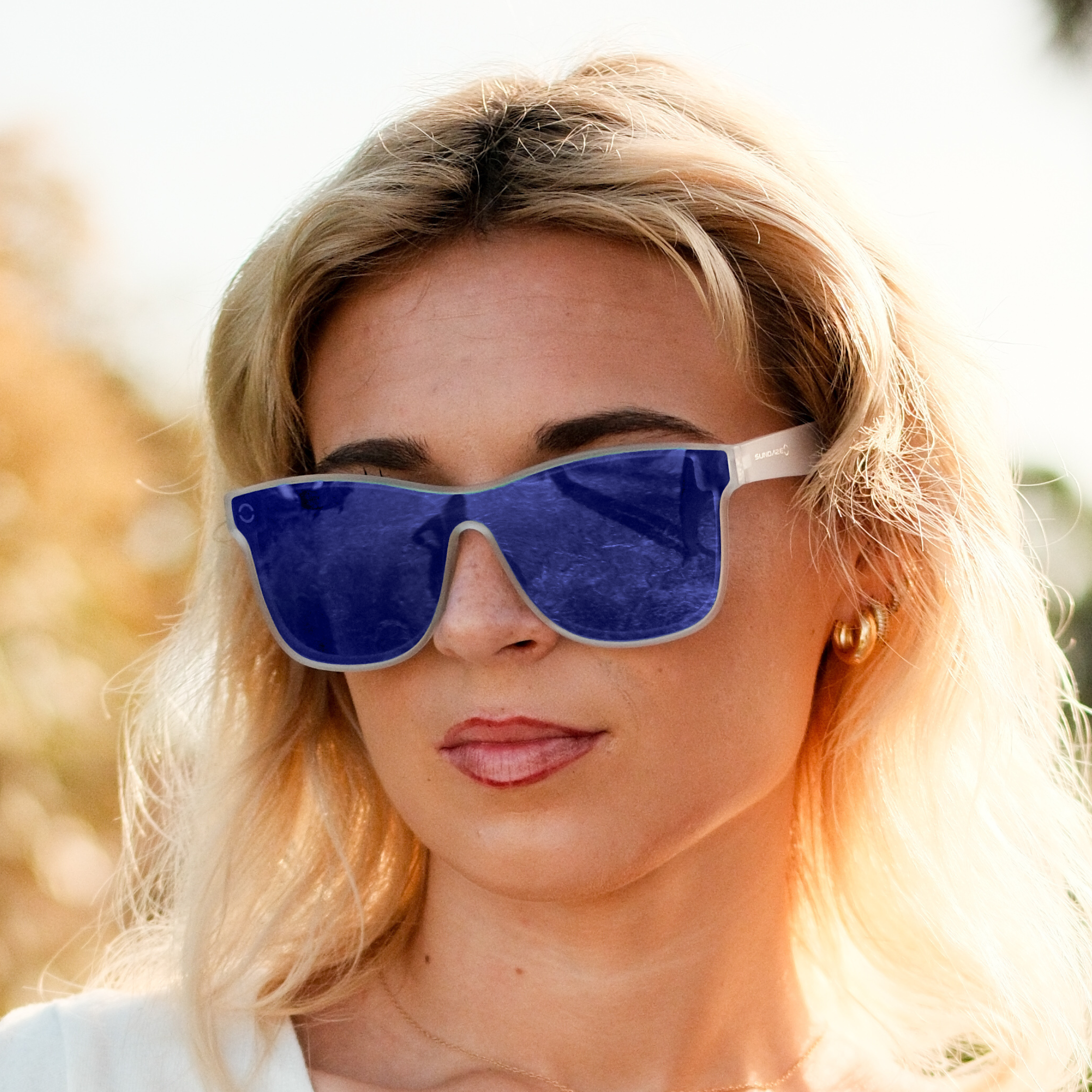Snowflakes – Blue Shield Sunglasses