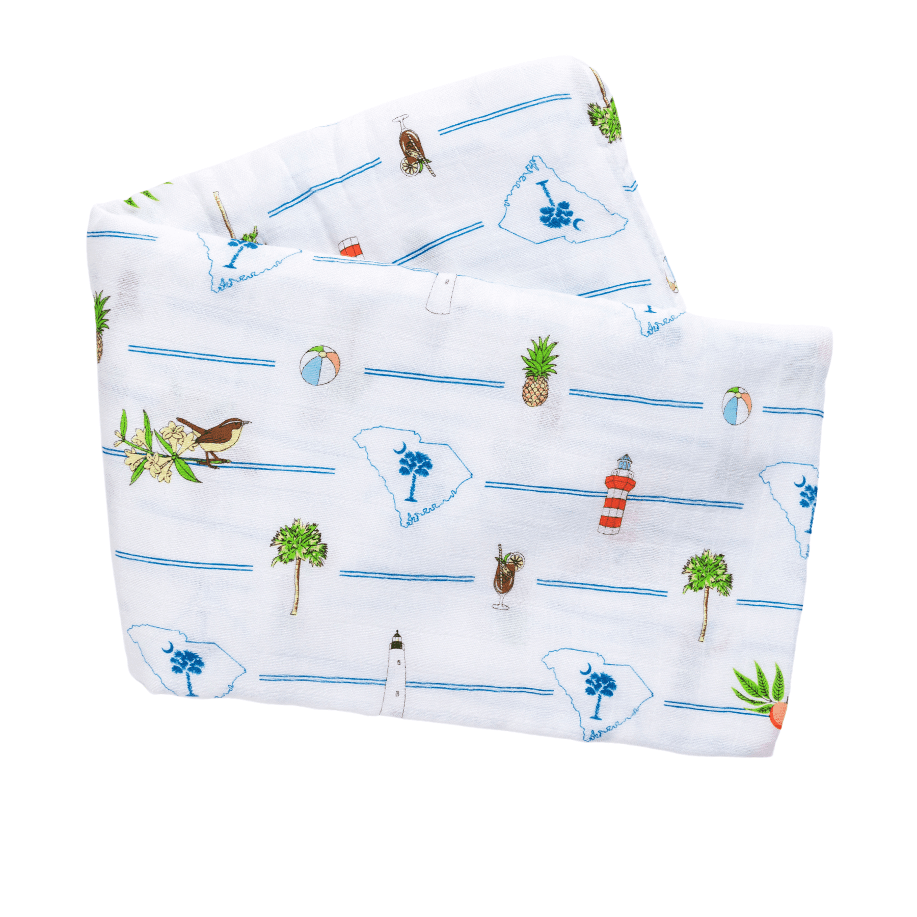 South Carolina Baby Muslin Swaddle Receiving Blanket