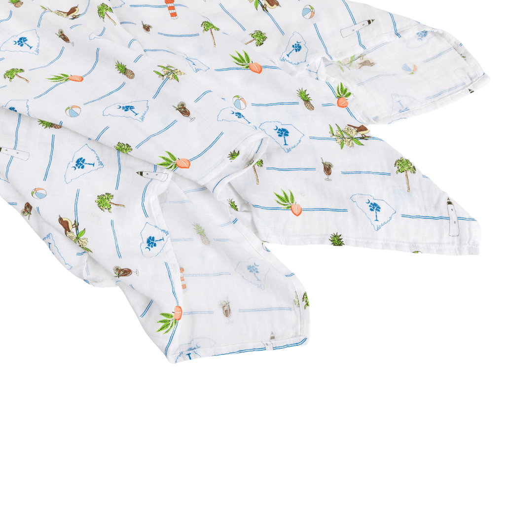 South Carolina Baby Muslin Swaddle Receiving Blanket