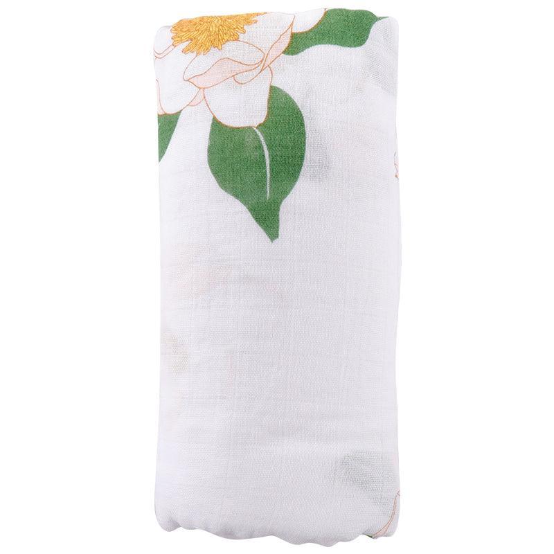 Southern Magnolia Baby Muslin Swaddle Receiving Blanket