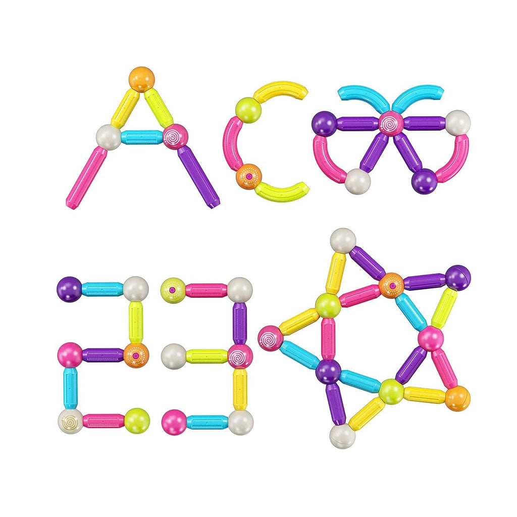 Contixo ST2 Magnetic Building Set 68-Piece STEM Toy for Creative Kids by Contixo