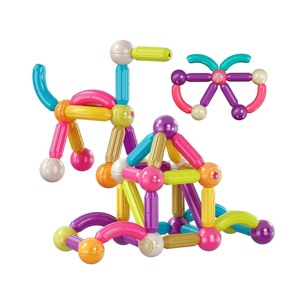 Contixo ST2 Magnetic Building Set 68-Piece STEM Toy for Creative Kids by Contixo