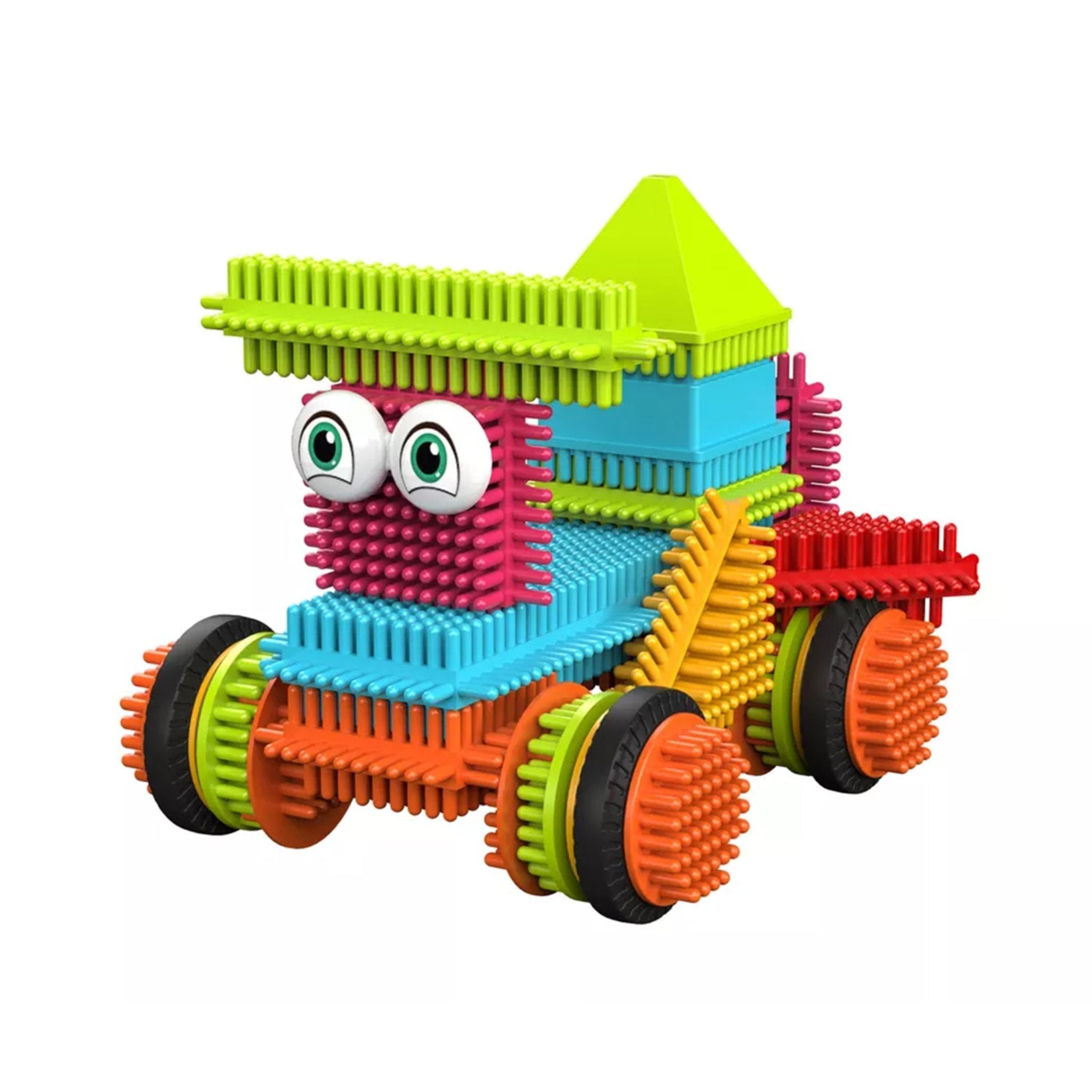 Contixo ST5 Bristle Shape STEM Blocks - 144 Pcs 3D Building Tiles Set by Contixo