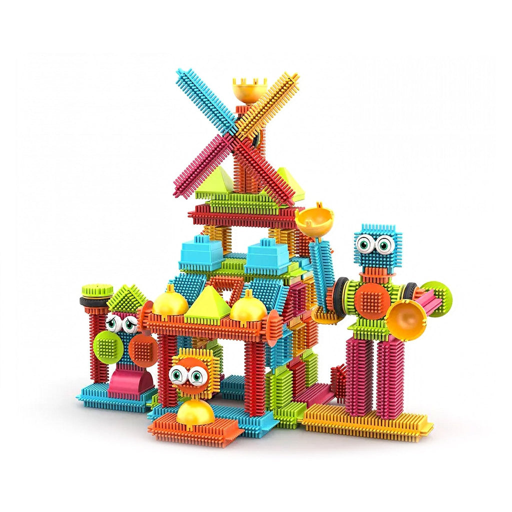 Contixo ST5 Bristle Shape STEM Blocks - 144 Pcs 3D Building Tiles Set by Contixo