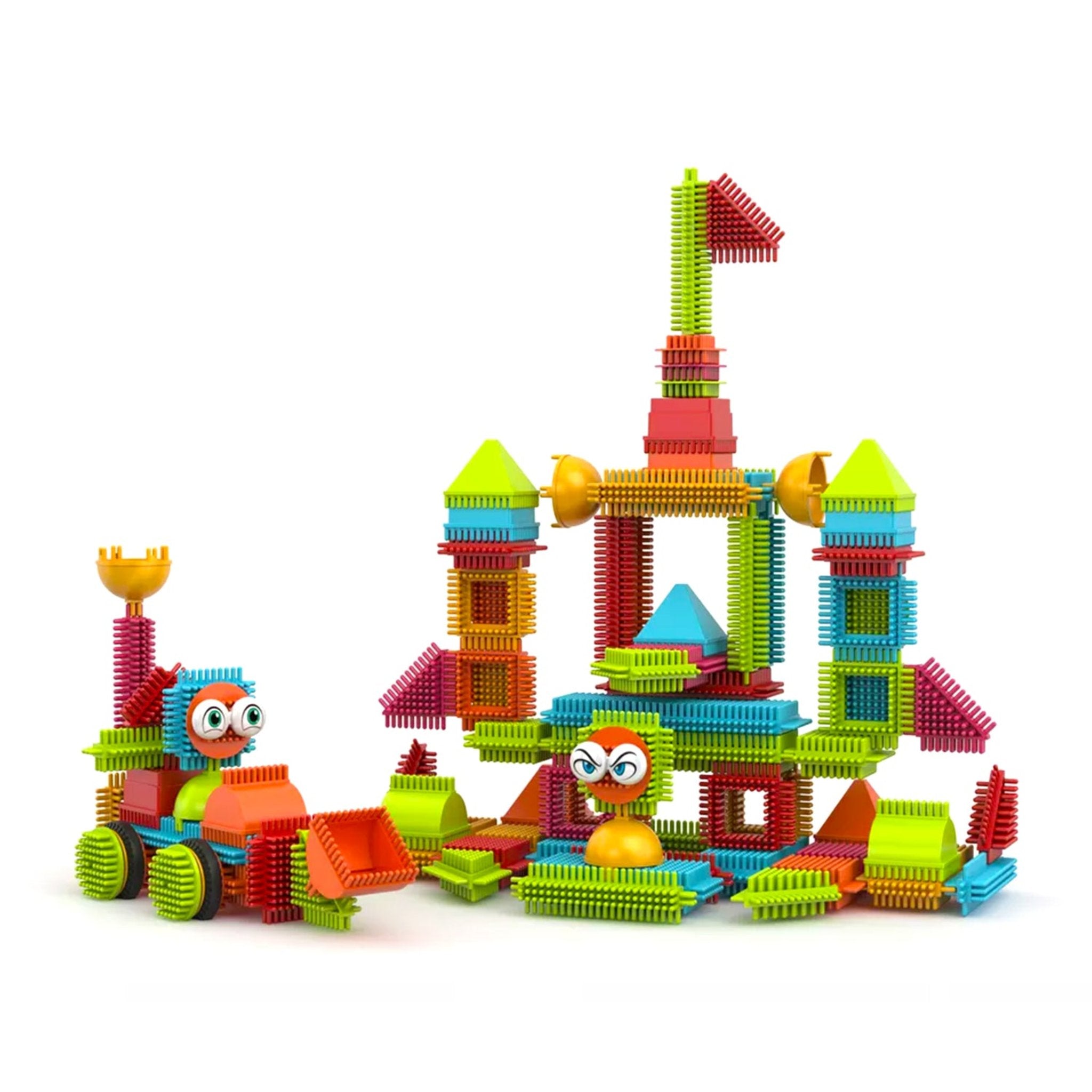 Contixo ST5 Bristle Shape STEM Blocks - 144 Pcs 3D Building Tiles Set by Contixo