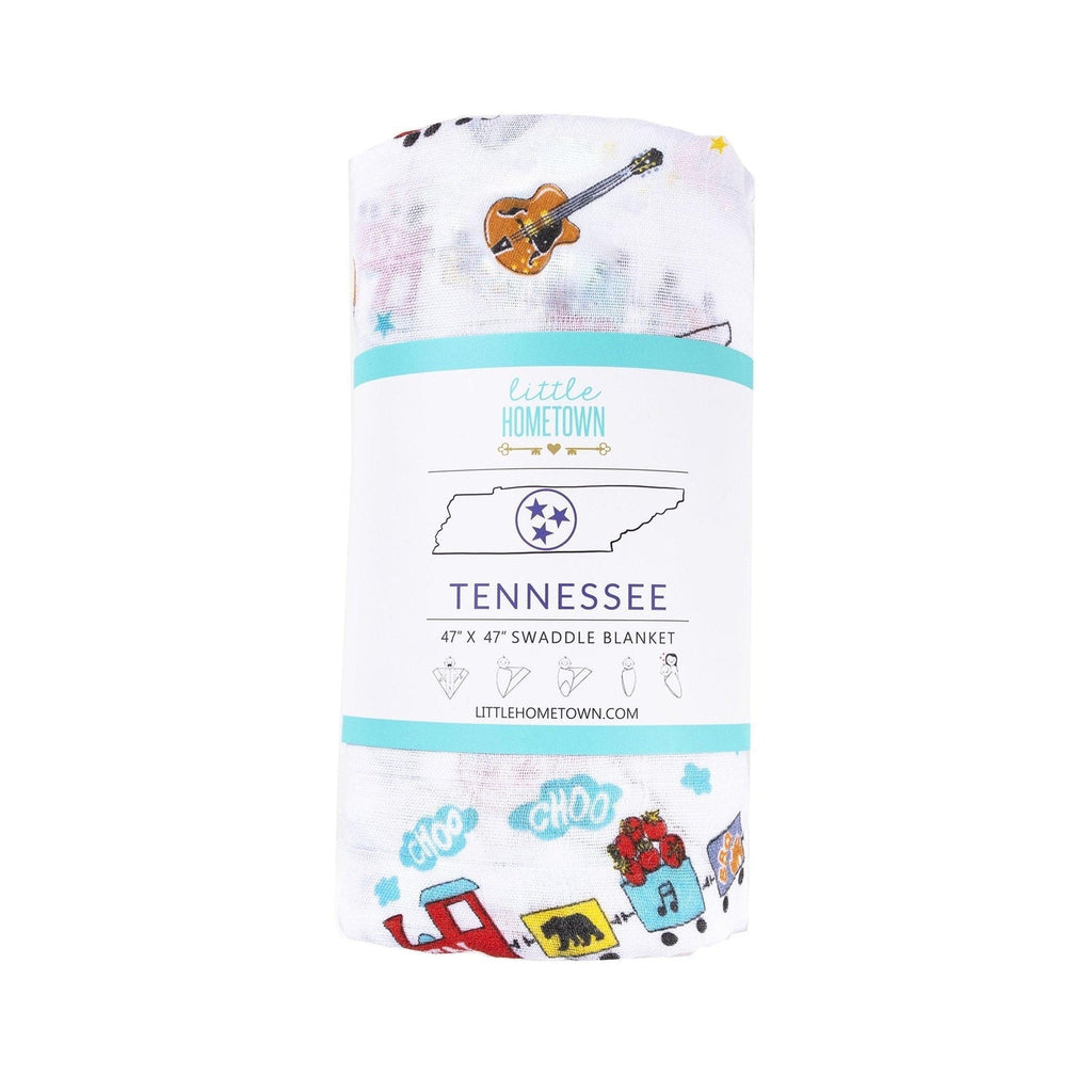 Tennessee Baby Muslin Swaddle Receiving Blanket
