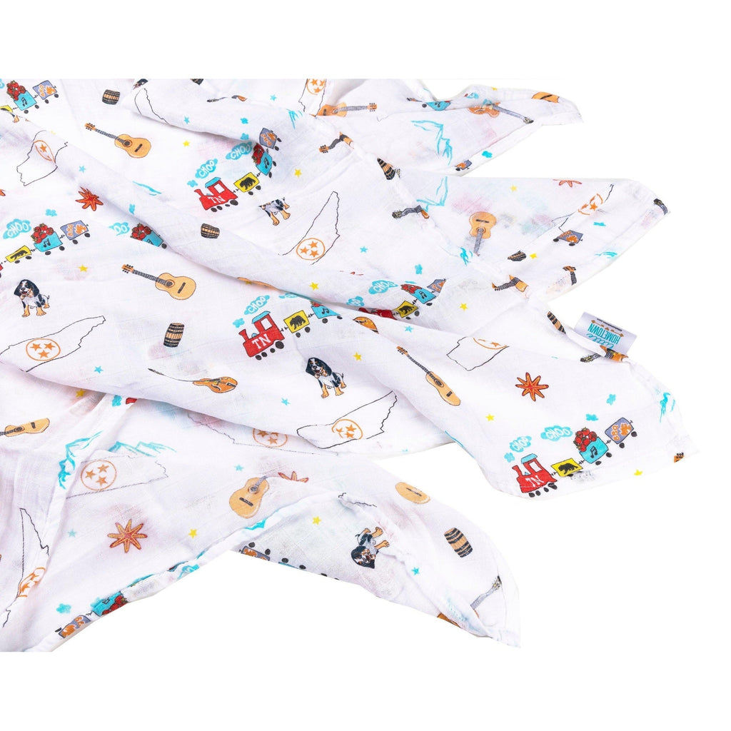 Tennessee Baby Muslin Swaddle Receiving Blanket