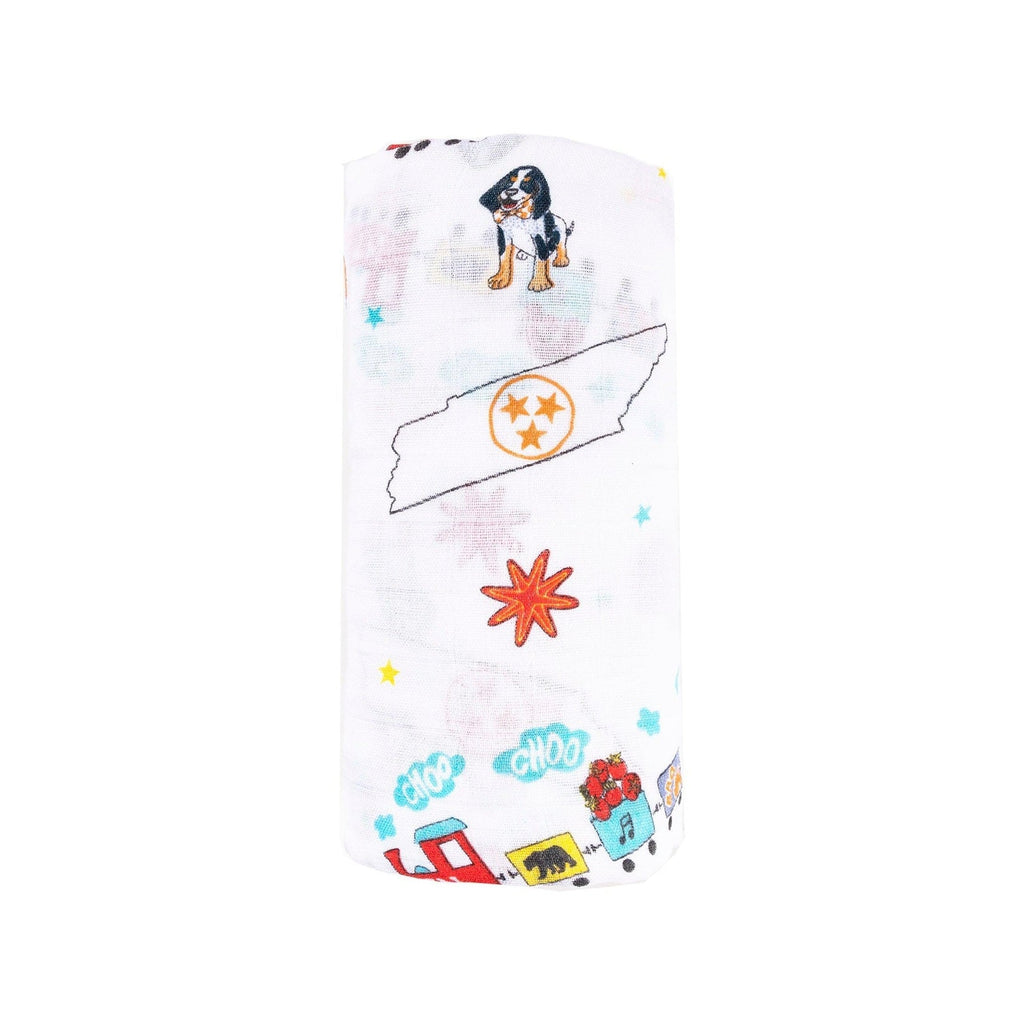Tennessee Baby Muslin Swaddle Receiving Blanket