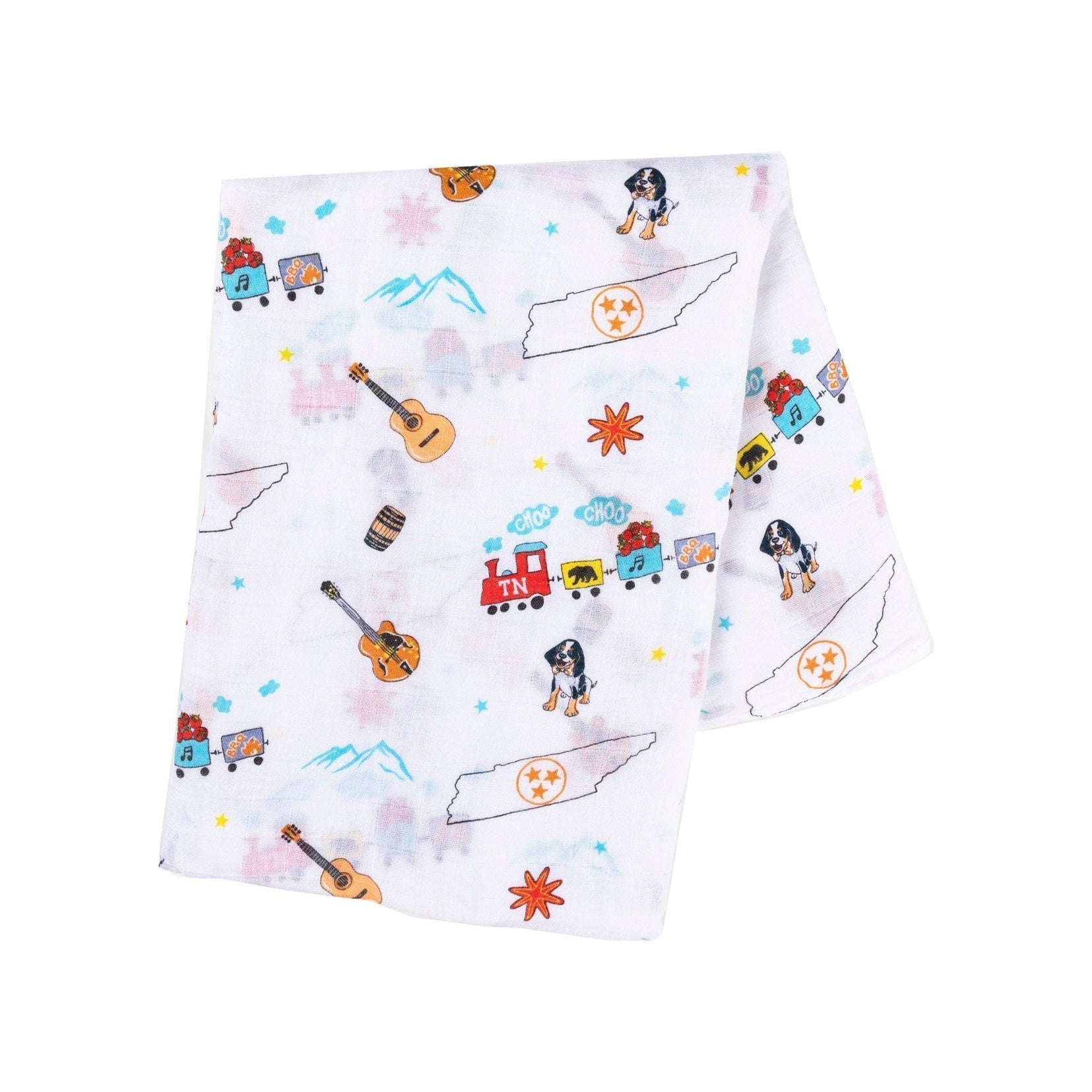 Tennessee Baby Muslin Swaddle Receiving Blanket