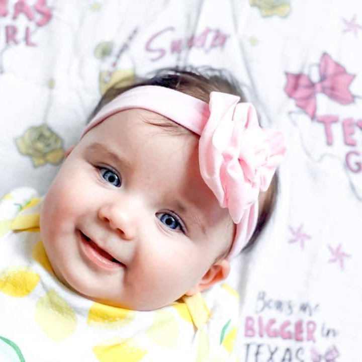 Texas Baby Girl Muslin Swaddle Receiving Blanket