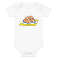 West Virginia Pepperoni Roll Baby Short Sleeve Onesie